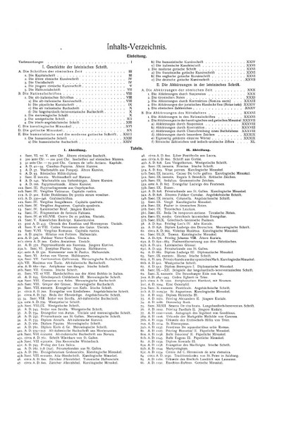 Inhalts Verzeichnis p. 3