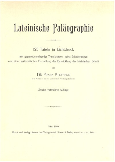 Lateinische Paläographie
