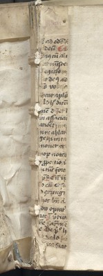 Front endleaf guard; outer side