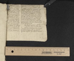 Lower pastedown, second bifolium, recto