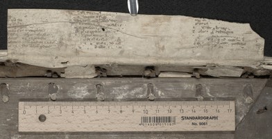 quire guard back verso