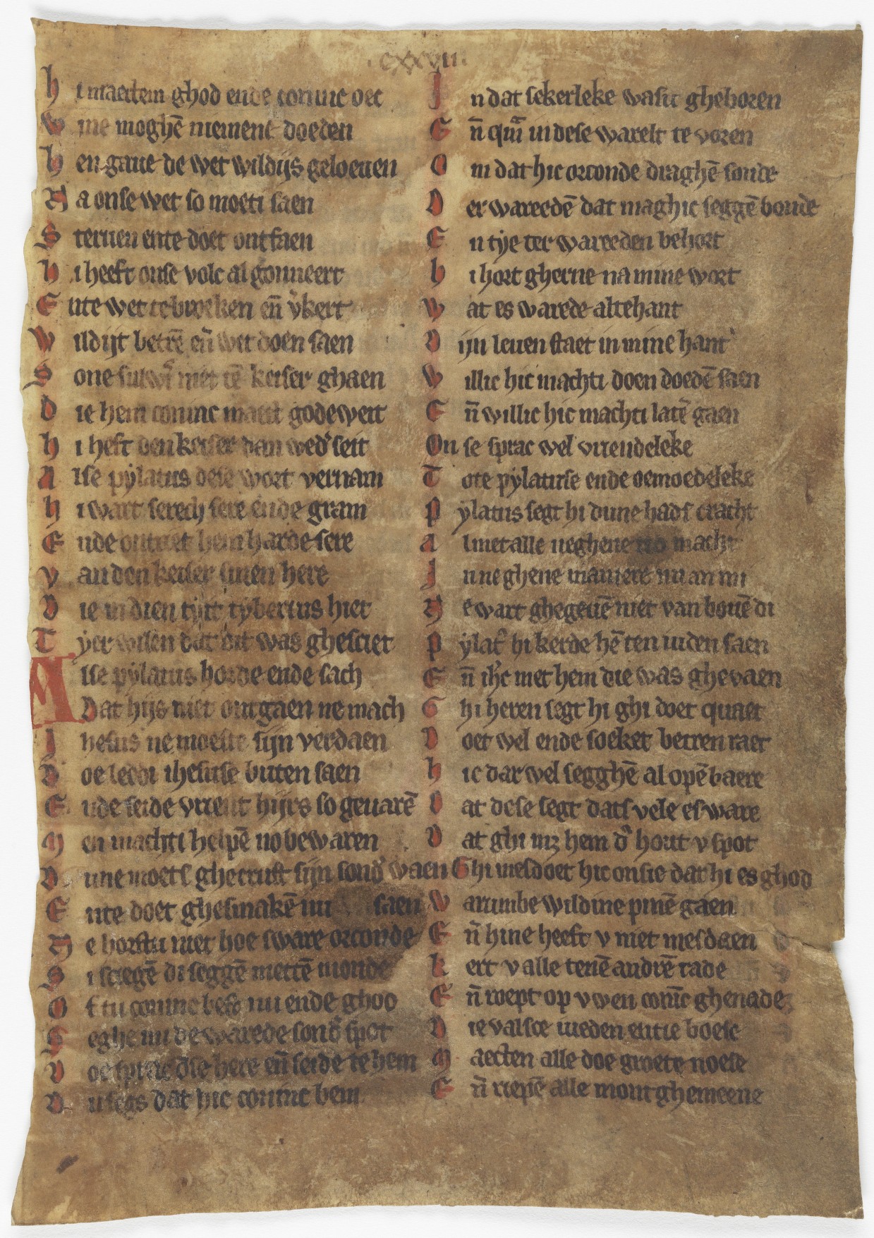 Fol. 128r ('CXXVIII', fragment 8)