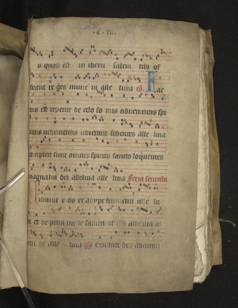 fol. 112r (upper flyleaf recto)
