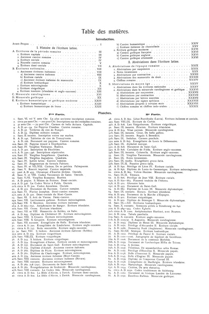 Table des matières p. 4