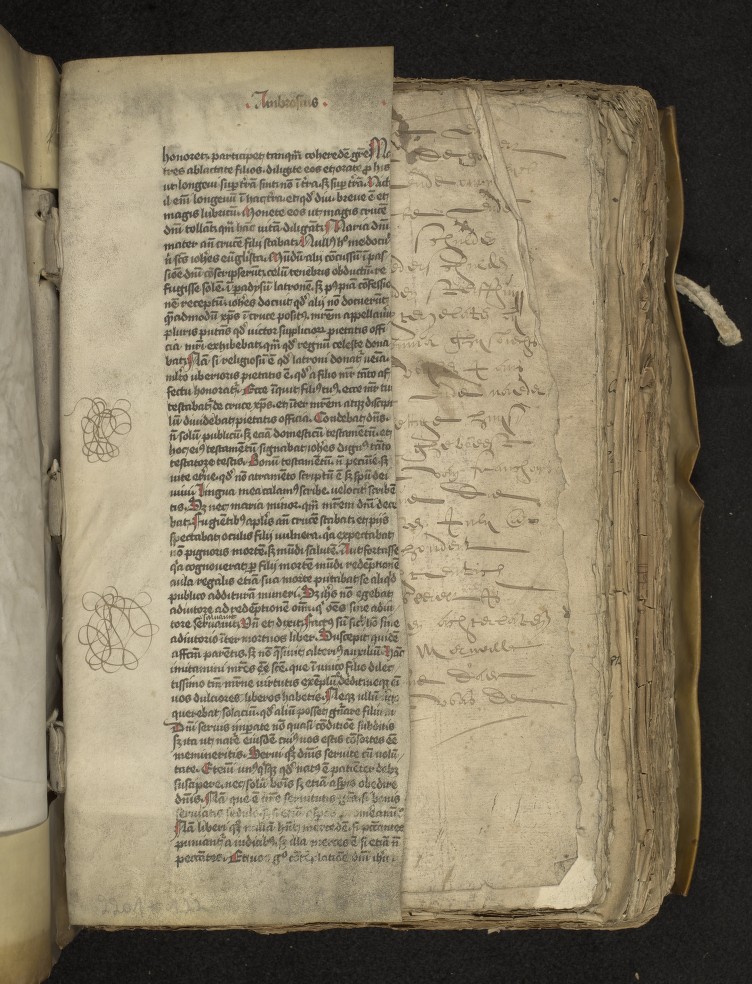 fol. 145v (upper flyleaf recto)