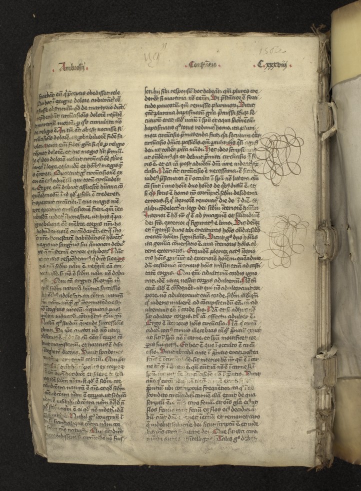 fol. 138r (lower flyleaf verso)