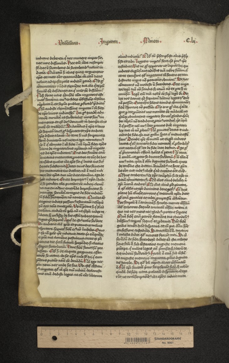 fol. 152r (upper flyleaf verso)