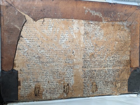 Front pastedown offset