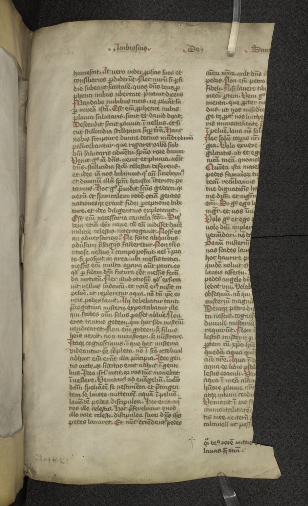 fol. 184v (upper flyleaf recto)