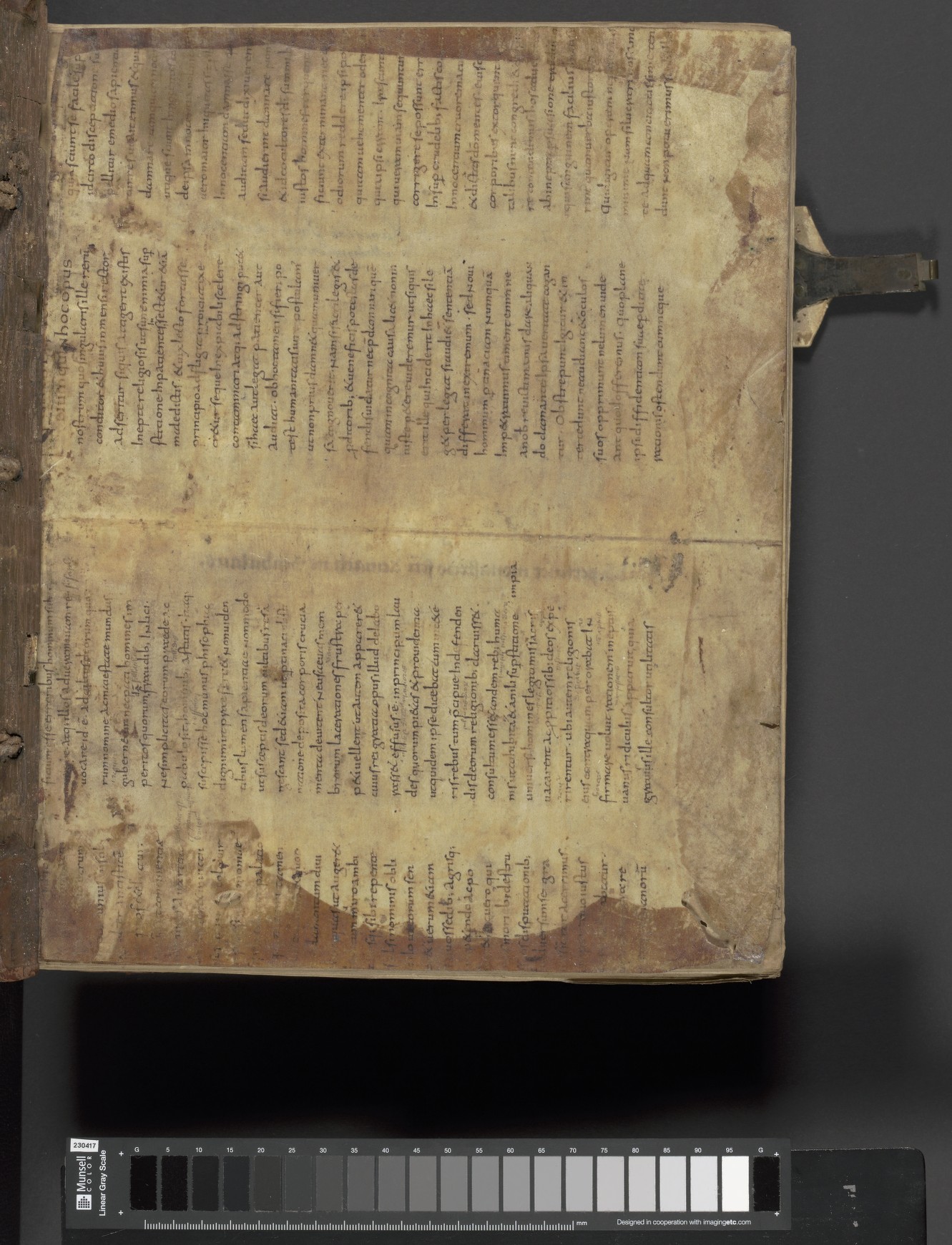 upper pastedown recto, in situ