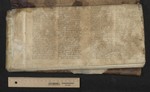 Front pastedown, first bifolium, verso