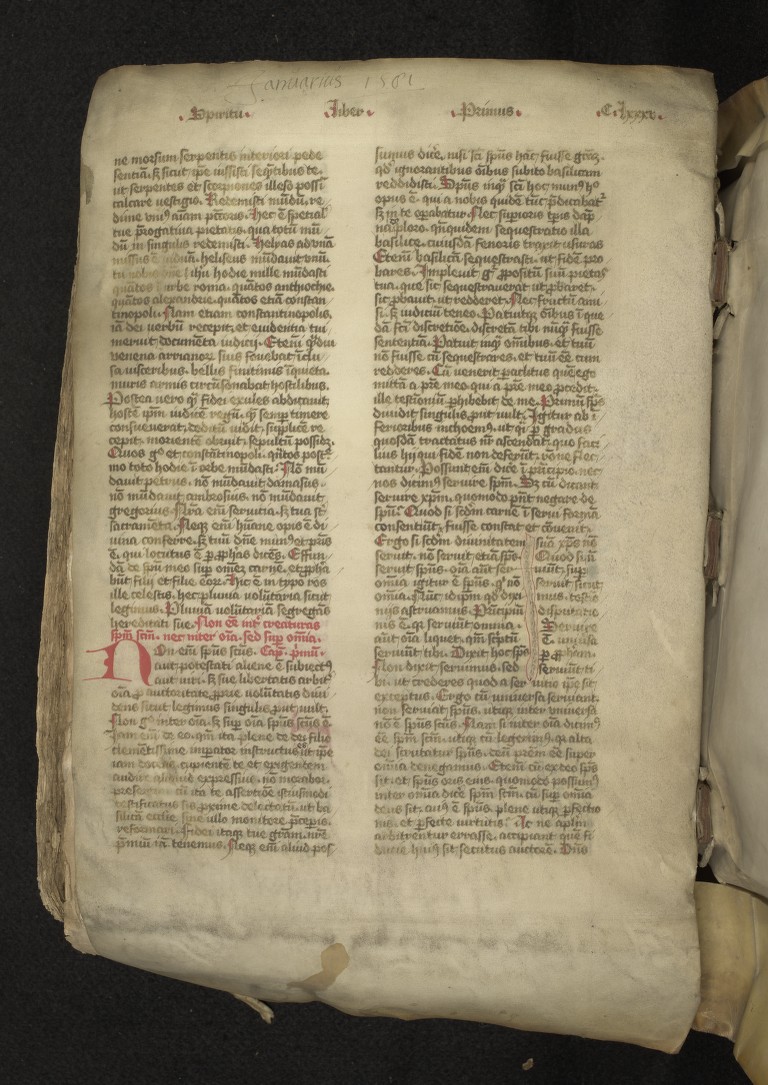 fol. 185r (lower flyleaf verso)